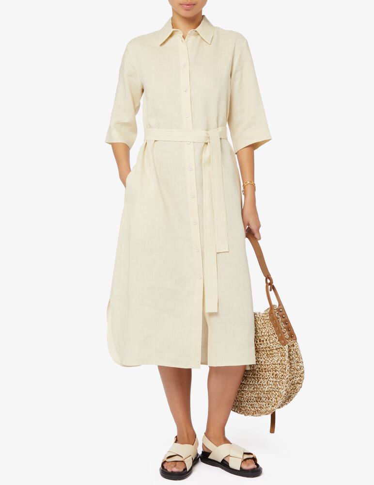 MM by MaxMara Abito chemisier in lino Prugna Max Mara - immagine 2 MM by MaxMara Abito chemisier in lino Prugna Max Mara - immagine 2