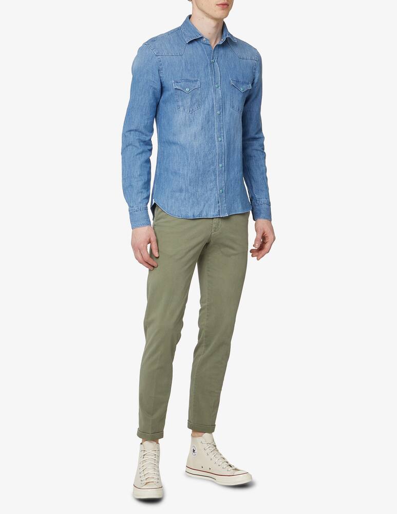 rinascente Barba Napoli Camicia western - blu