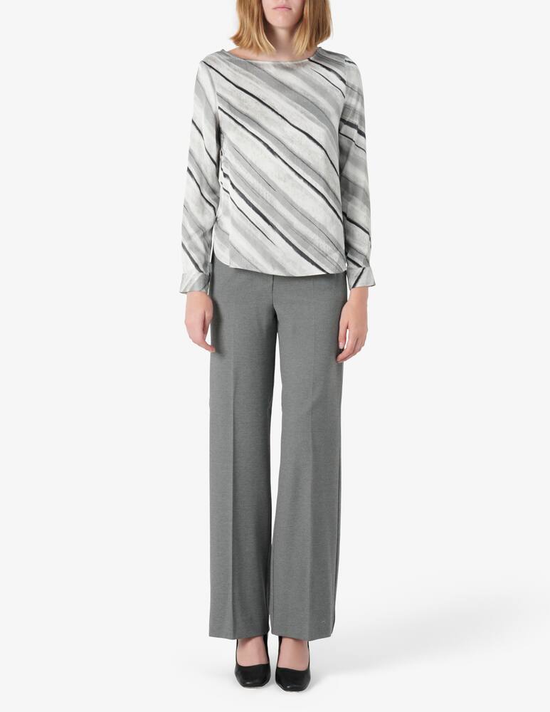 rinascente Elizabeth Ascot Diagonal stripe blouse