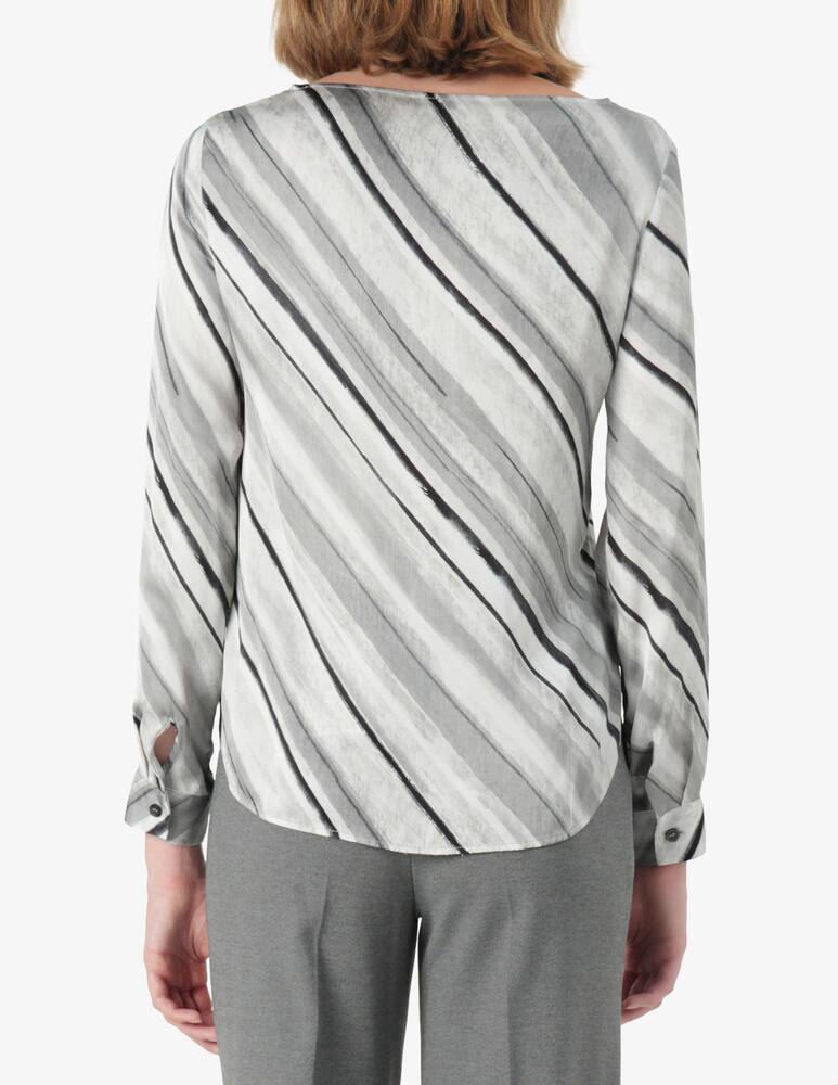 rinascente Elizabeth Ascot Diagonal stripe blouse