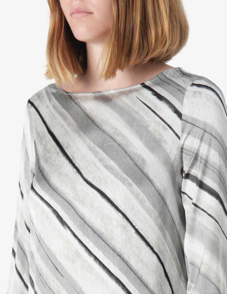 rinascente Elizabeth Ascot Diagonal stripe blouse