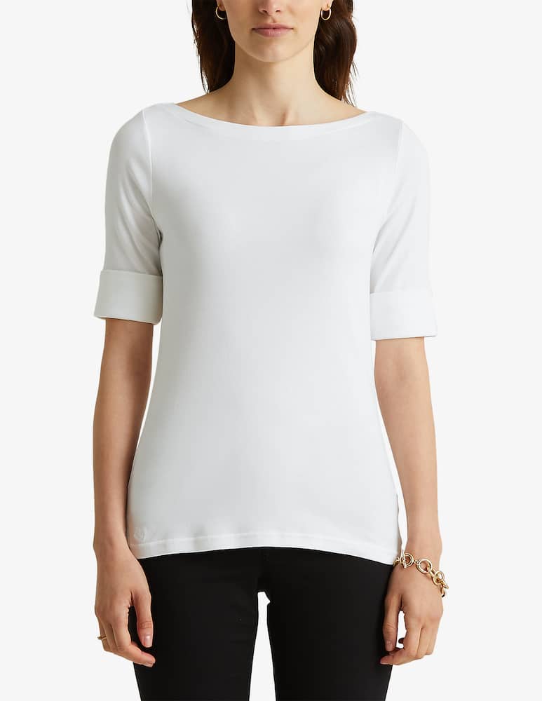 Lauren Ralph Lauren Top in cotone con scollo a barchetta Judy - immagine 1 Lauren Ralph Lauren Top in cotone con scollo a barchetta Judy - immagine 1