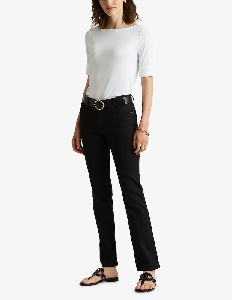 rinascente Lauren Ralph Lauren Judy cotton boatneck top