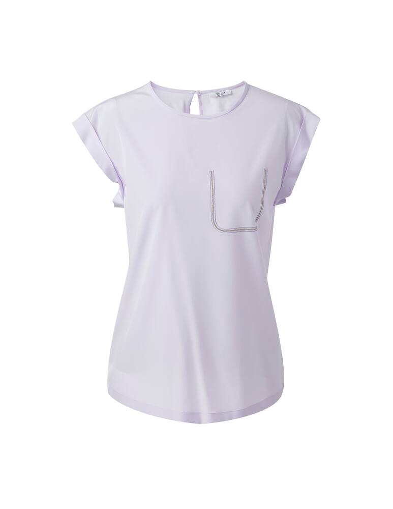 rinascente Peserico Blouse with pocket - lilac