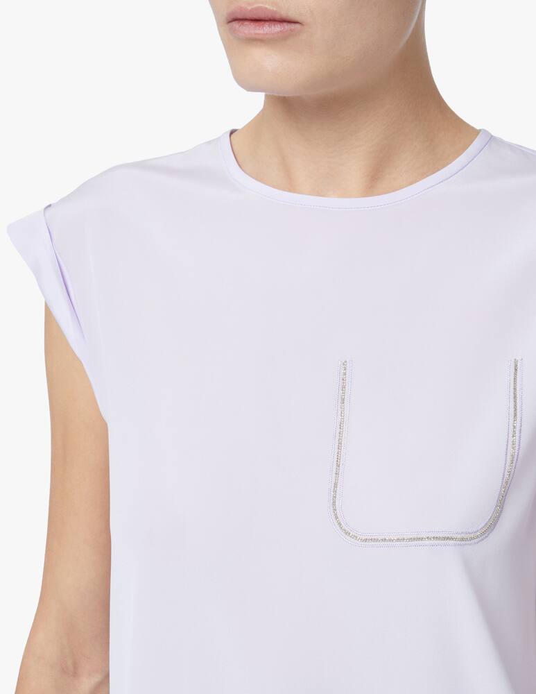 rinascente Peserico Blouse with pocket - lilac