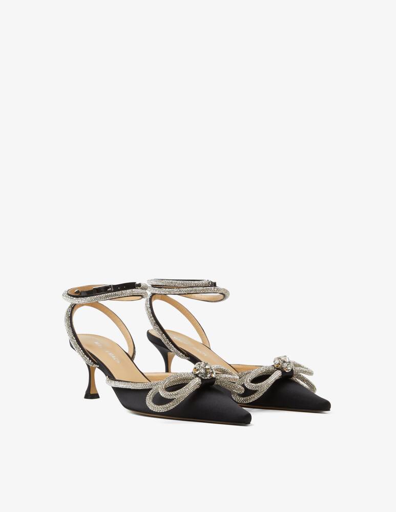 rinascente Mach & Mach Double Bow satin pump