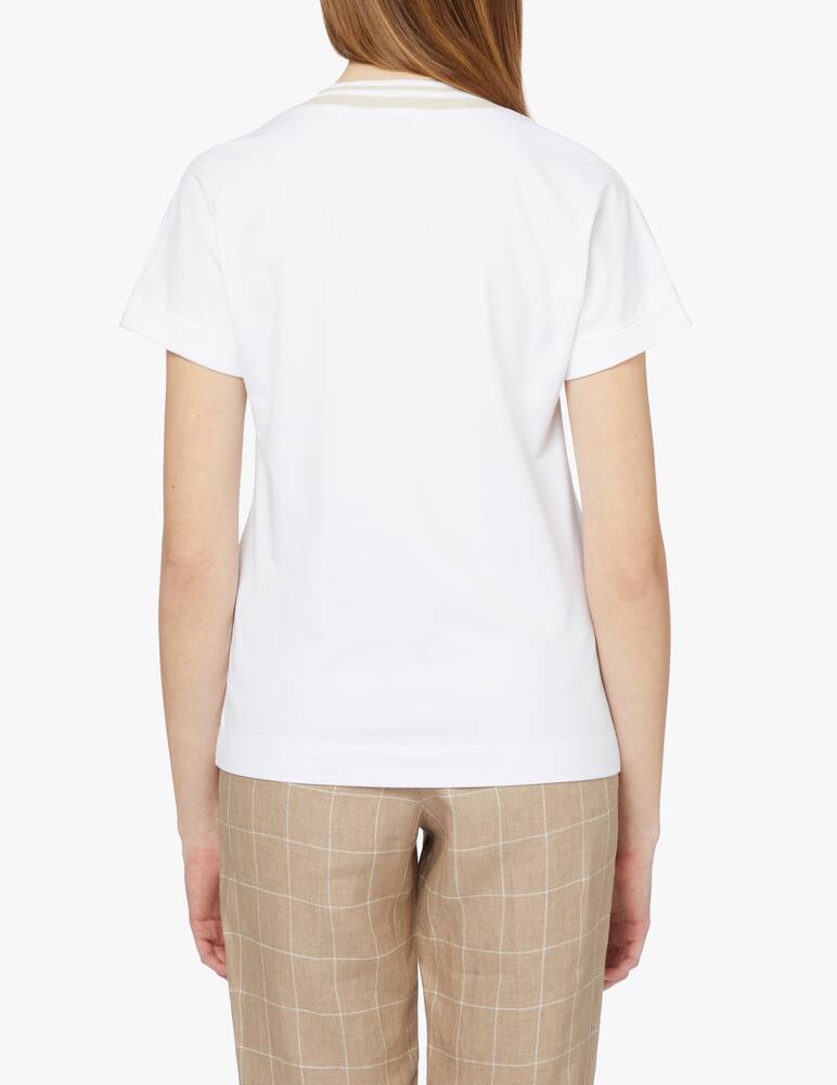rinascente Peserico Ribbed t-shirt - white