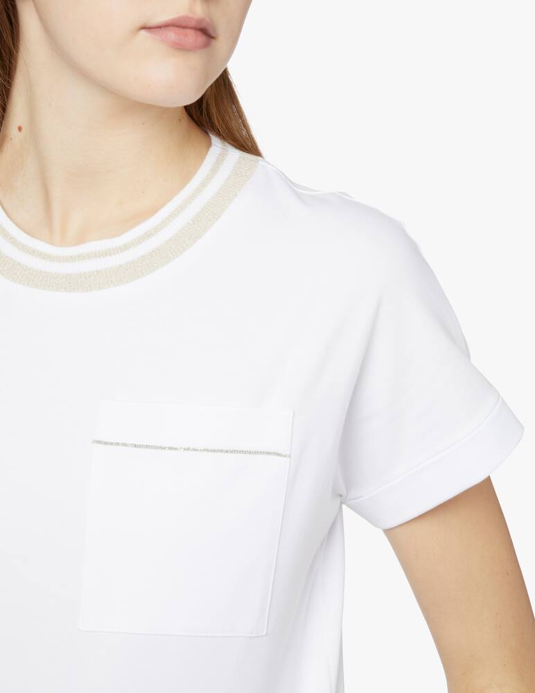 rinascente Peserico Ribbed t-shirt - white