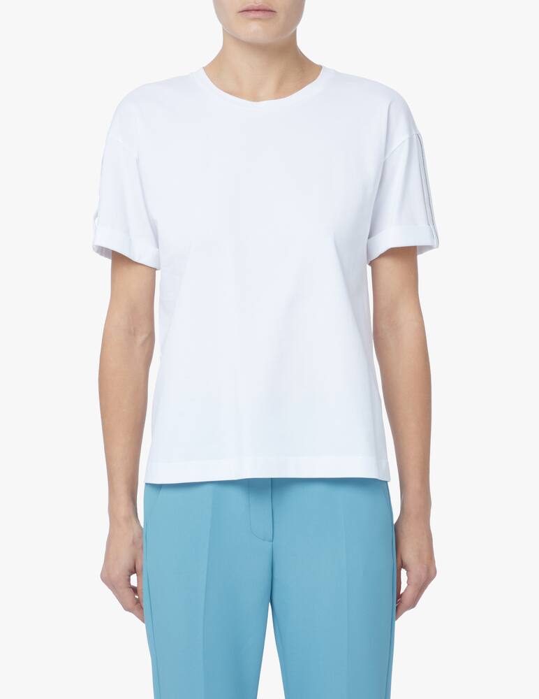 Peserico T-shirt in misto cotone - bianco - immagine 1 Peserico T-shirt in misto cotone - bianco - immagine 1