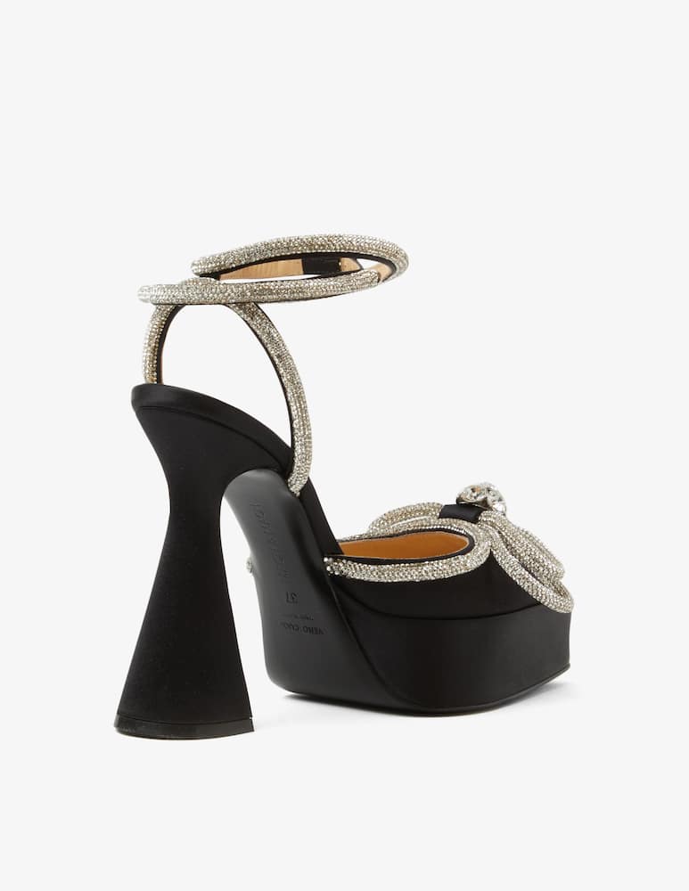 rinascente Mach & Mach Double Bow satin pump