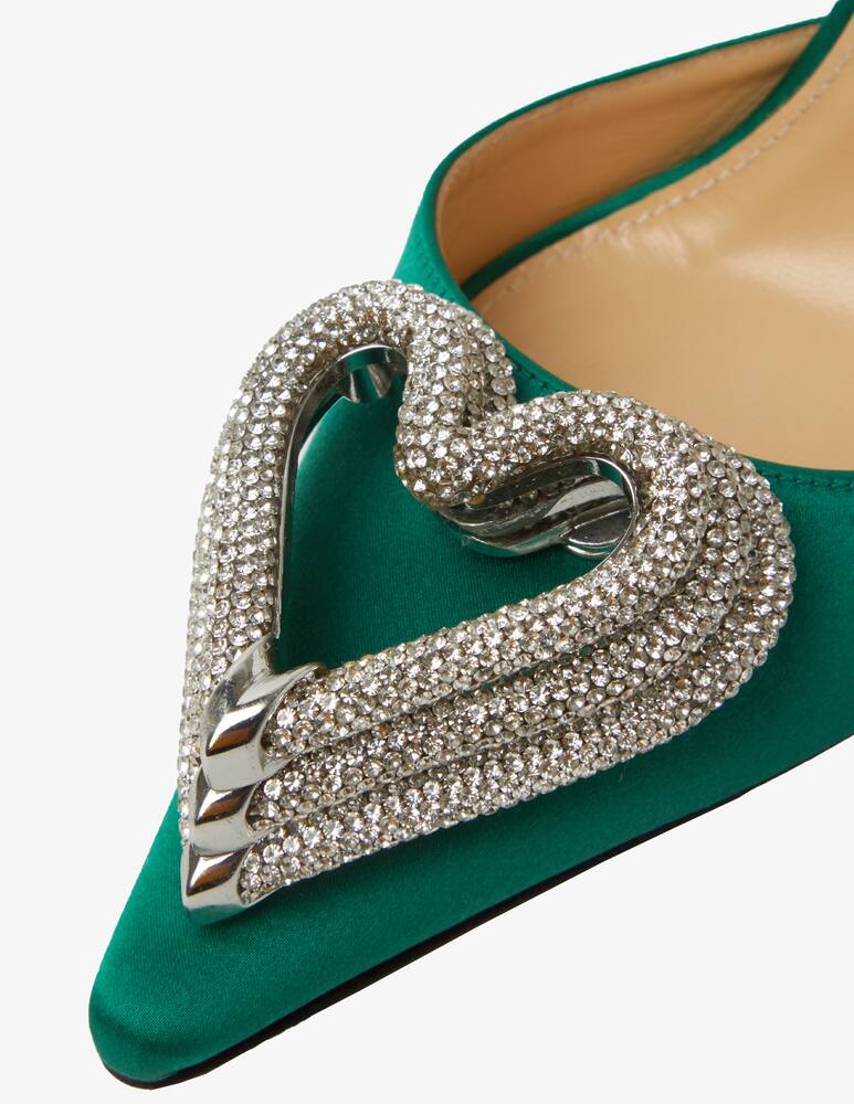 rinascente Mach & Mach Triple Heart satin pump