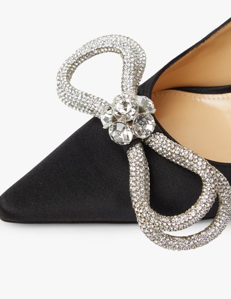 rinascente Mach & Mach Double Bow satin pump