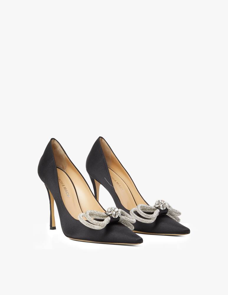 rinascente Mach & Mach Double Bow satin pump