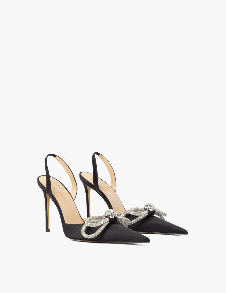 rinascente Mach & Mach Double Bow satin slingback