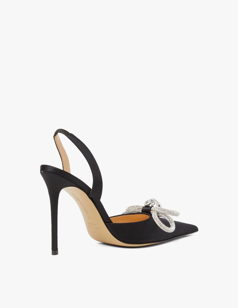 rinascente Mach & Mach Double Bow satin slingback