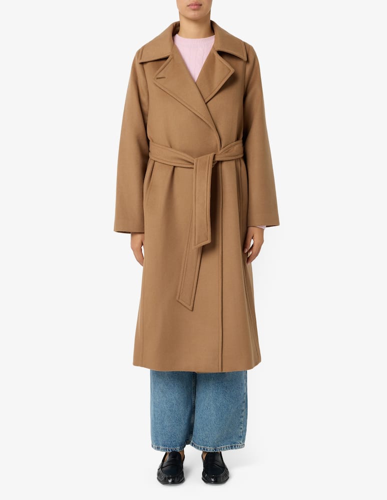 rinascente Elizabeth Ascot Belted wool blend coat