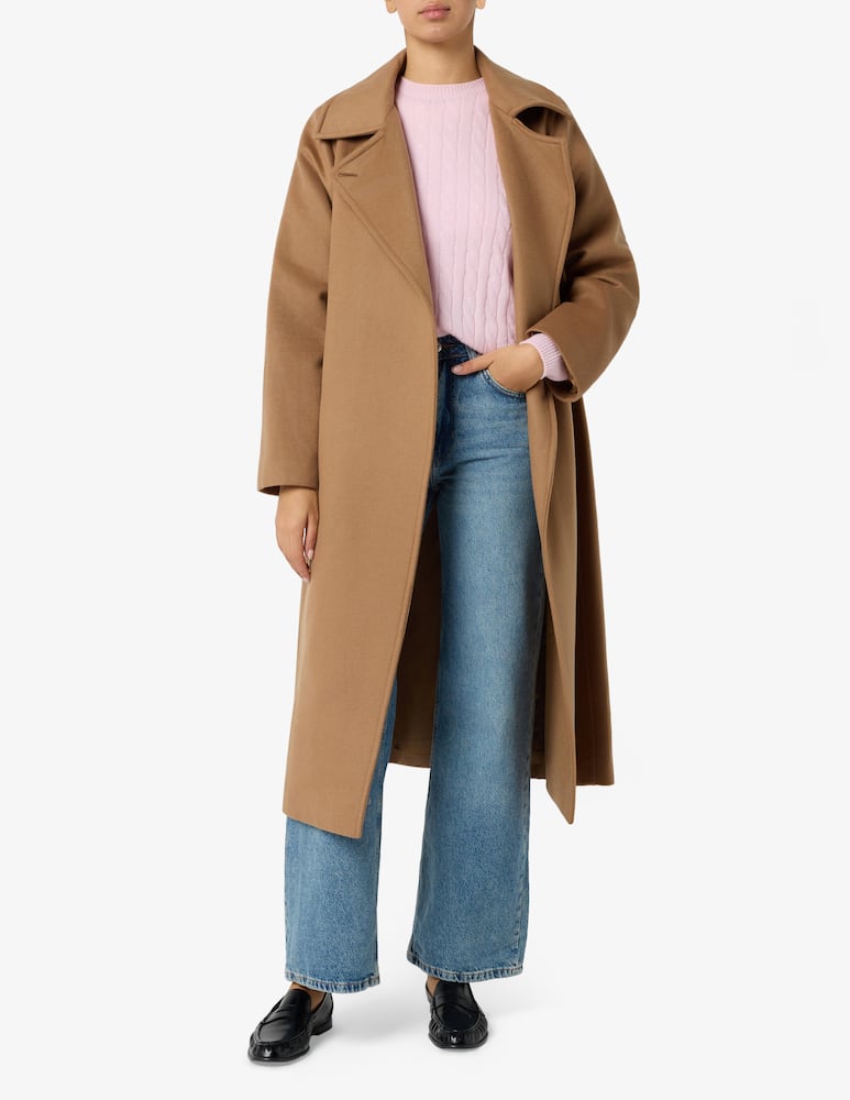 rinascente Elizabeth Ascot Belted wool blend coat
