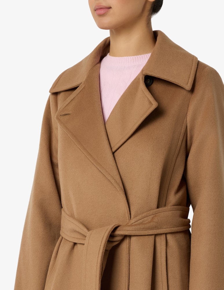 rinascente Elizabeth Ascot Belted wool blend coat