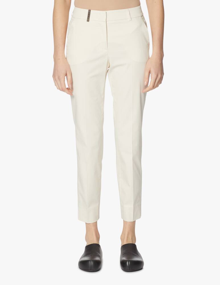 Peserico Slim-fit trousers - white - picture 2 Peserico Slim-fit trousers - white - picture 2
