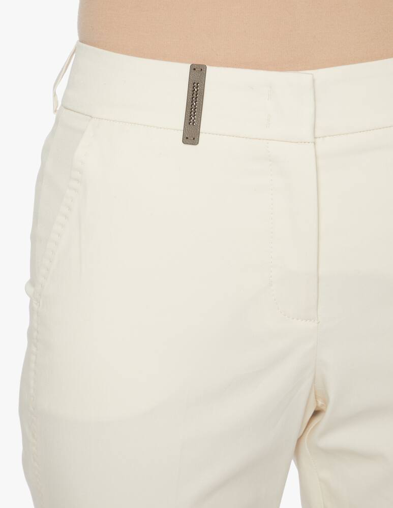Peserico Slim-fit trousers - white - picture 4 Peserico Slim-fit trousers - white - picture 4