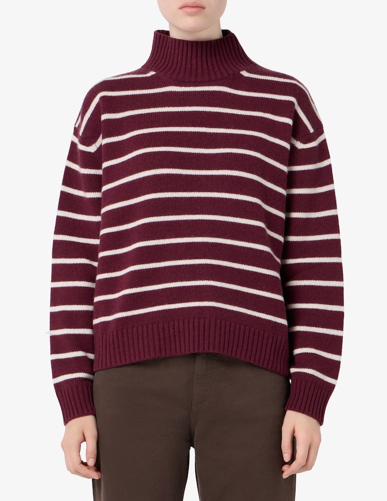 rinascente Rinascente Collection Striped wool turtleneck jumper
