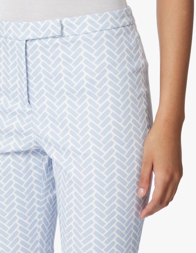 rinascente Peserico Pantaloni a sigaretta con spacco - bianco