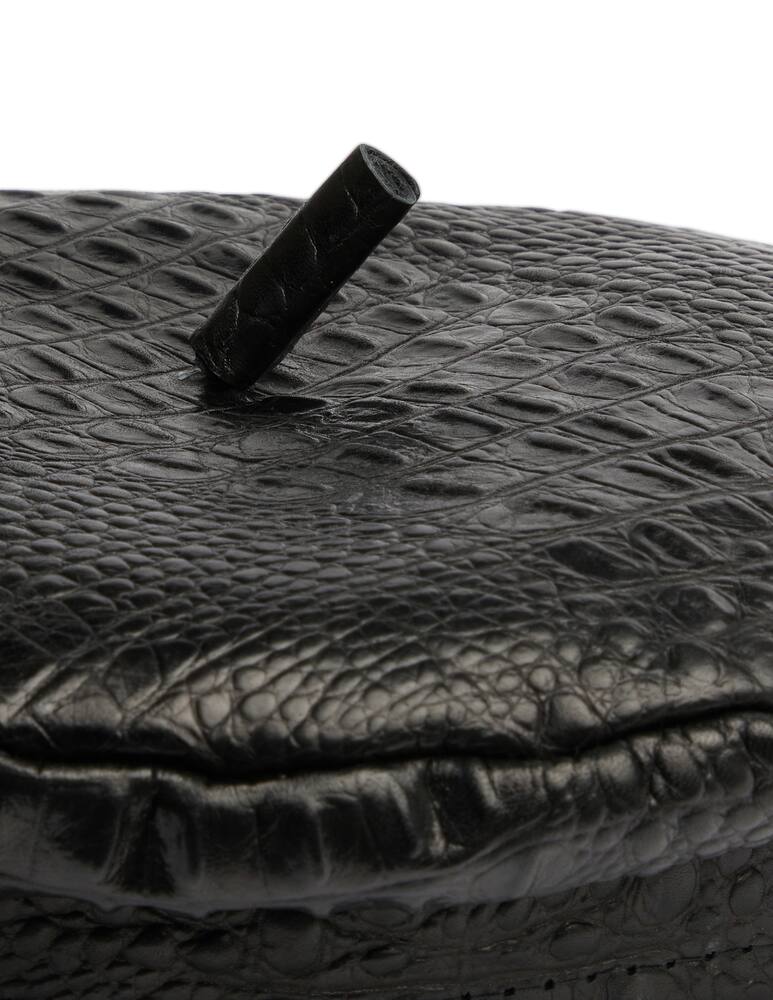 rinascente Ruslan Baginskiy Leather croco print beret