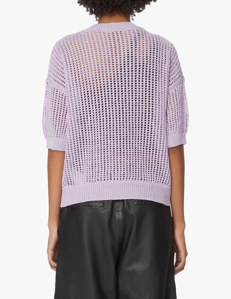 rinascente Peserico Blusa rete lurex - lilla