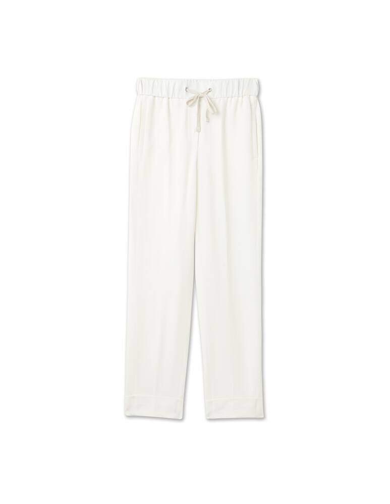 rinascente Peserico Cady pants with elastic waist - white