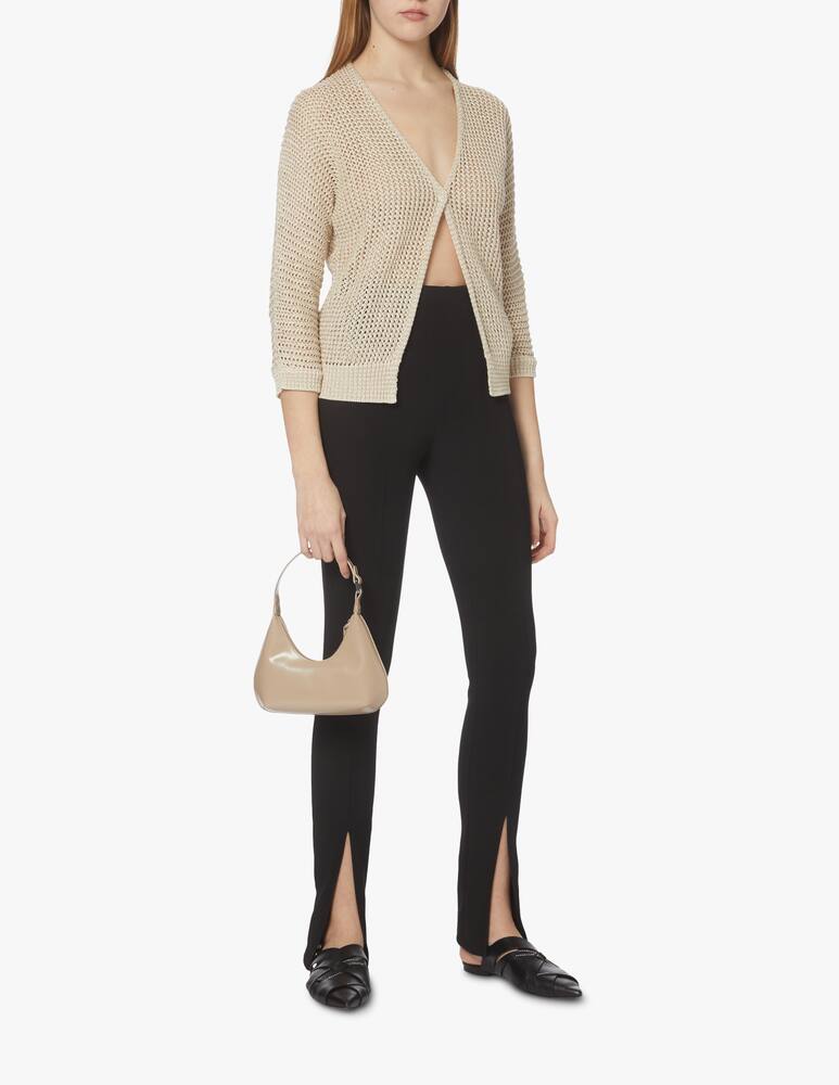 rinascente Peserico Lurex mesh blouse - beige