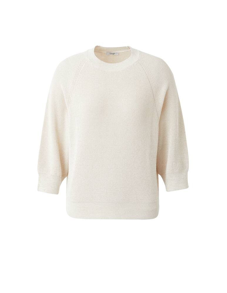 Peserico Maglione in punto pannocchia e misto cotone - beige - immagine 5