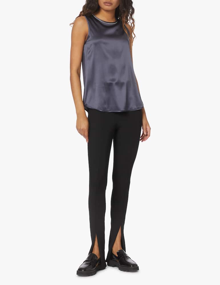 rinascente Peserico Top raso di seta - blu