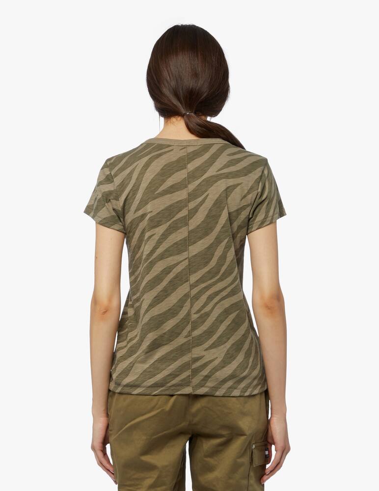 rinascente Rag & Bone All over zebra t-shirt