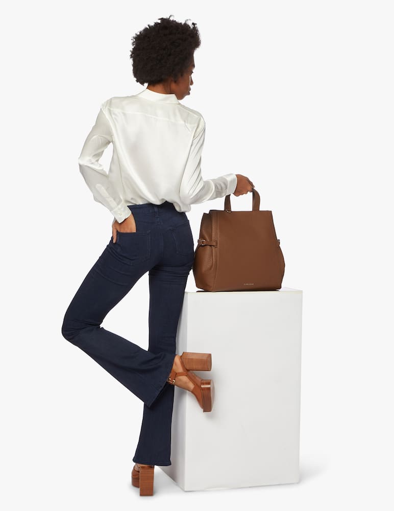 rinascente Orciani Fan Soft large leather handbag