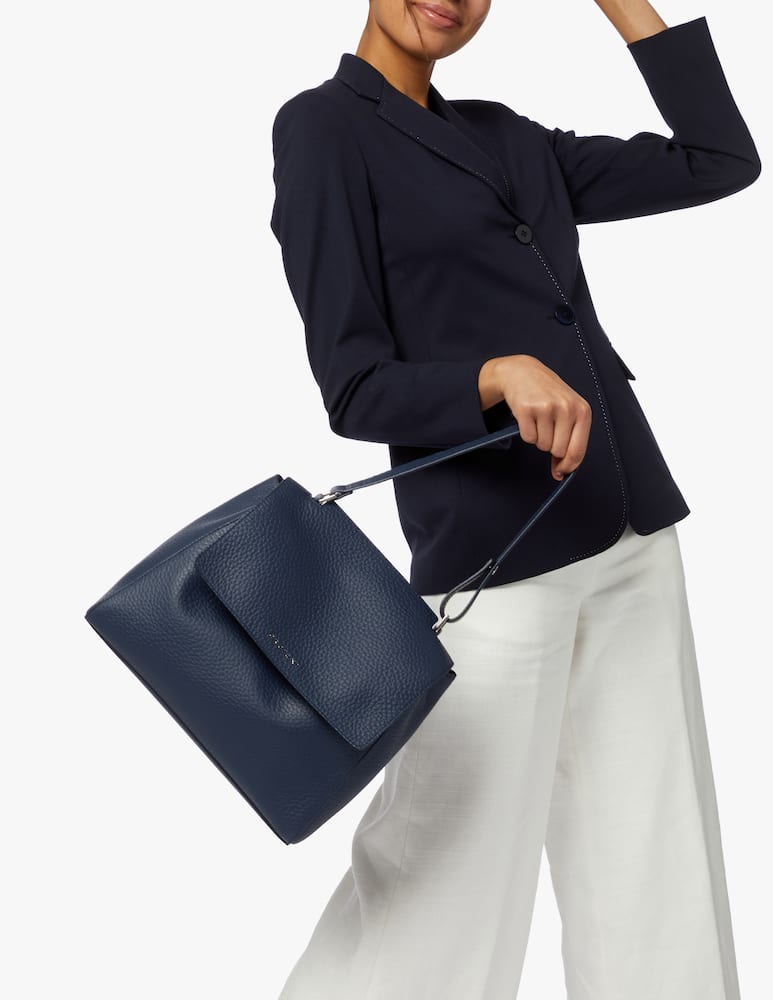 rinascente Orciani Sveva Soft medium leather shoulder bag with strap