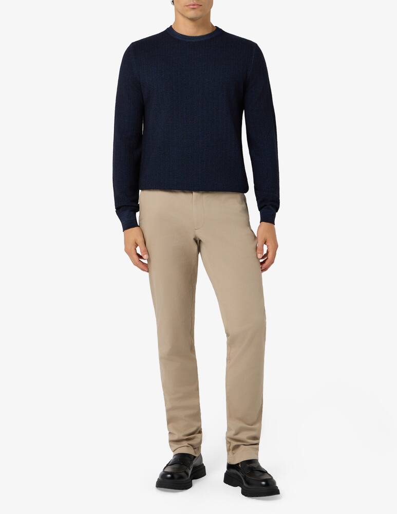 rinascente Ferrante Chevron merino pullover