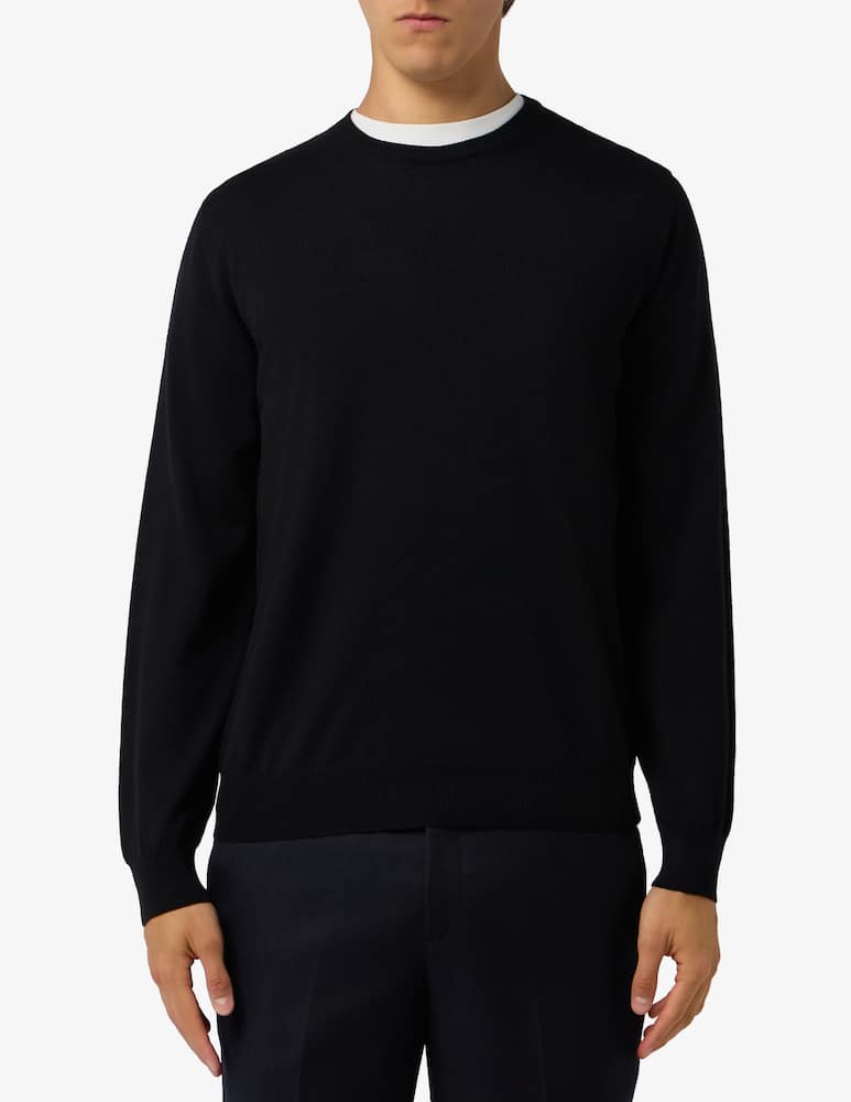 Ferrante Maglia girocollo merino unito - immagine 1 Ferrante Maglia girocollo merino unito - immagine 1
