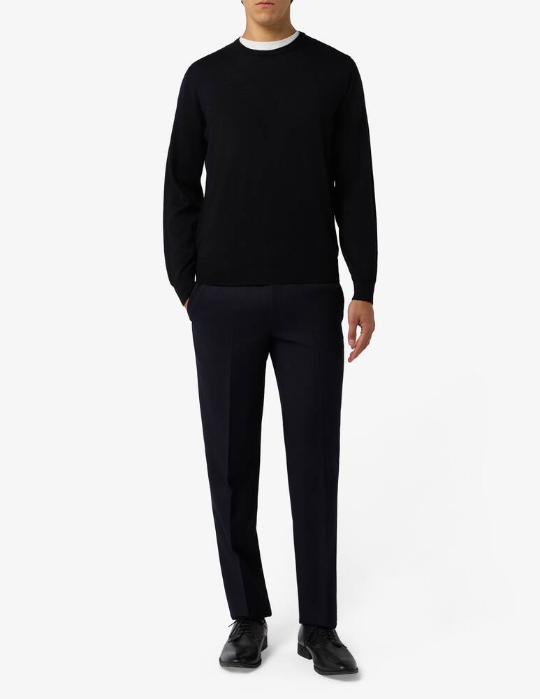 Ferrante Maglia girocollo merino unito - immagine 2 Ferrante Maglia girocollo merino unito - immagine 2