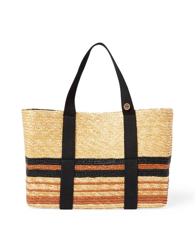 Filippo Catarzi 1910 Ample straw crate borsa a righe - immagine 1 Filippo Catarzi 1910 Ample straw crate borsa a righe - immagine 1