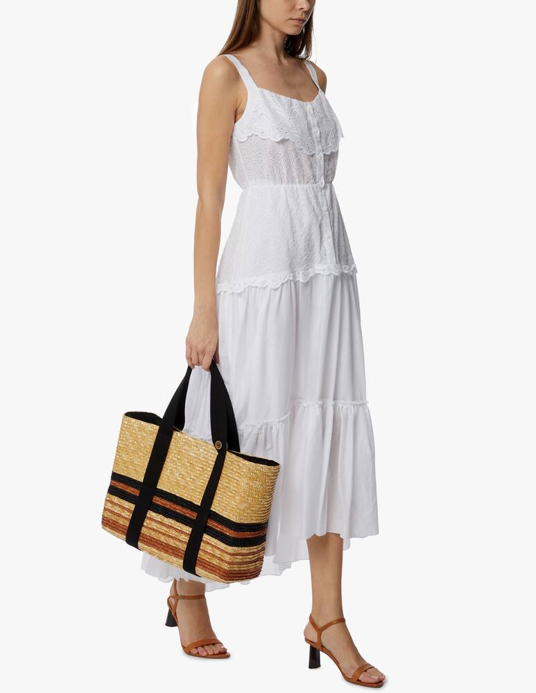 Filippo Catarzi 1910 Ample straw crate borsa a righe - immagine 2 Filippo Catarzi 1910 Ample straw crate borsa a righe - immagine 2