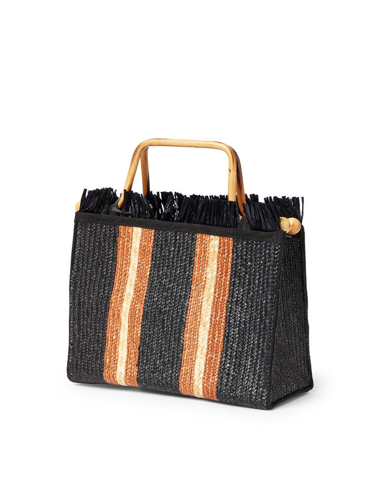 rinascente Filippo Catarzi 1910 Square Crate Straw Borsa a Mano