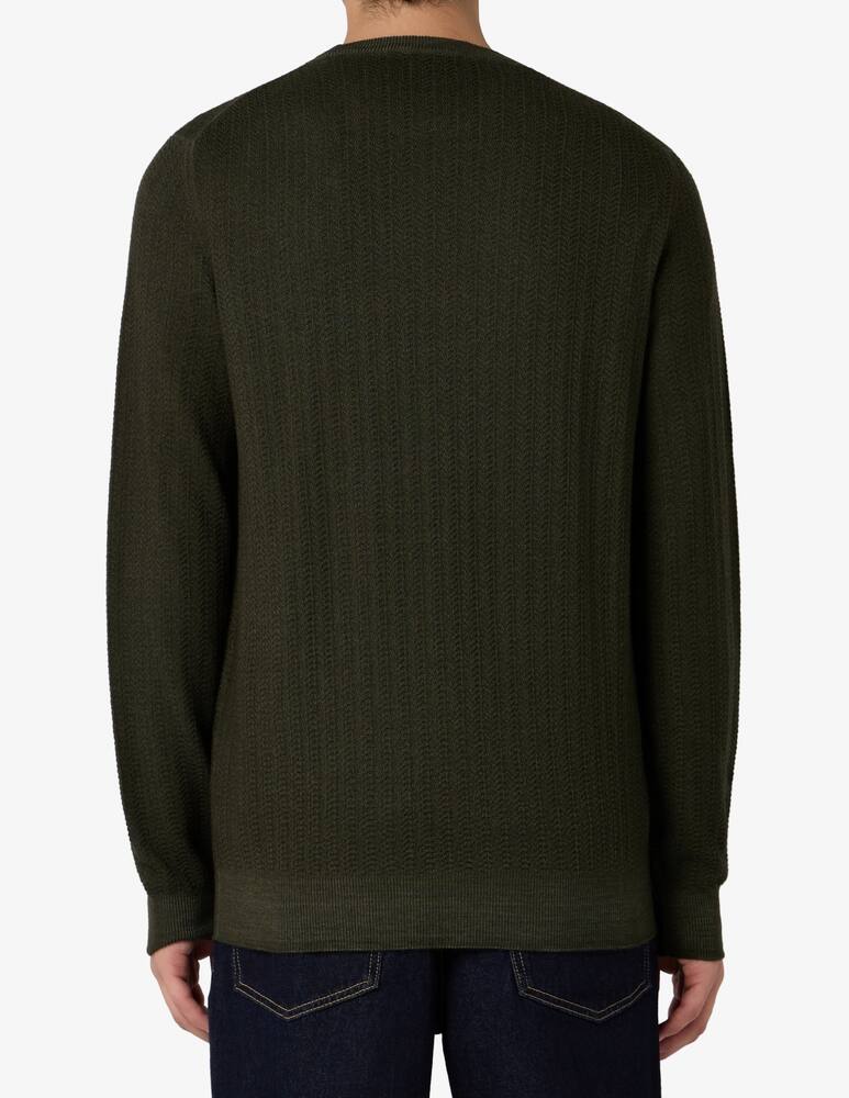 rinascente Ferrante Chevron merino jumper