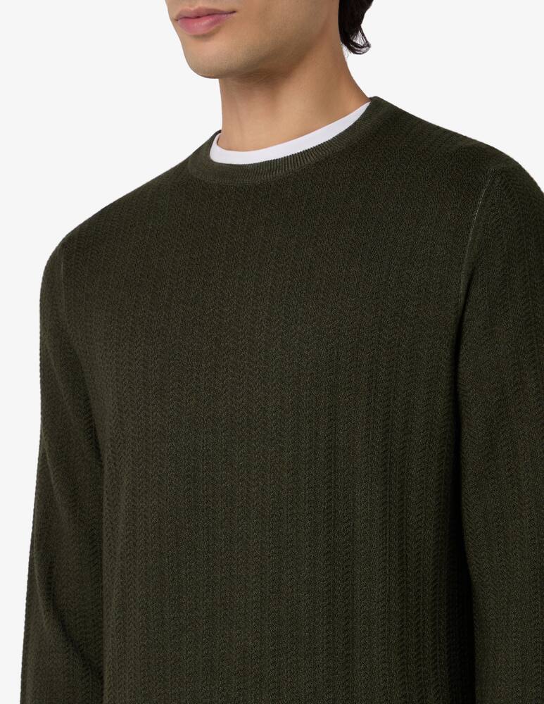 rinascente Ferrante Chevron merino jumper