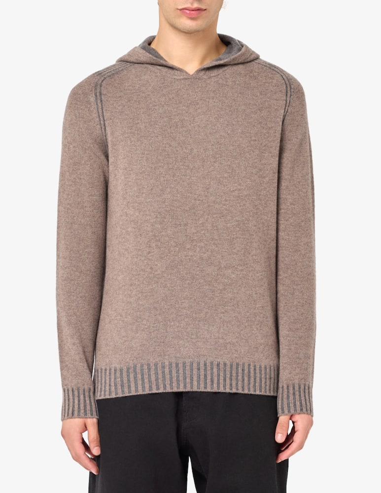 rinascente Ferrante Hooded knit jumper