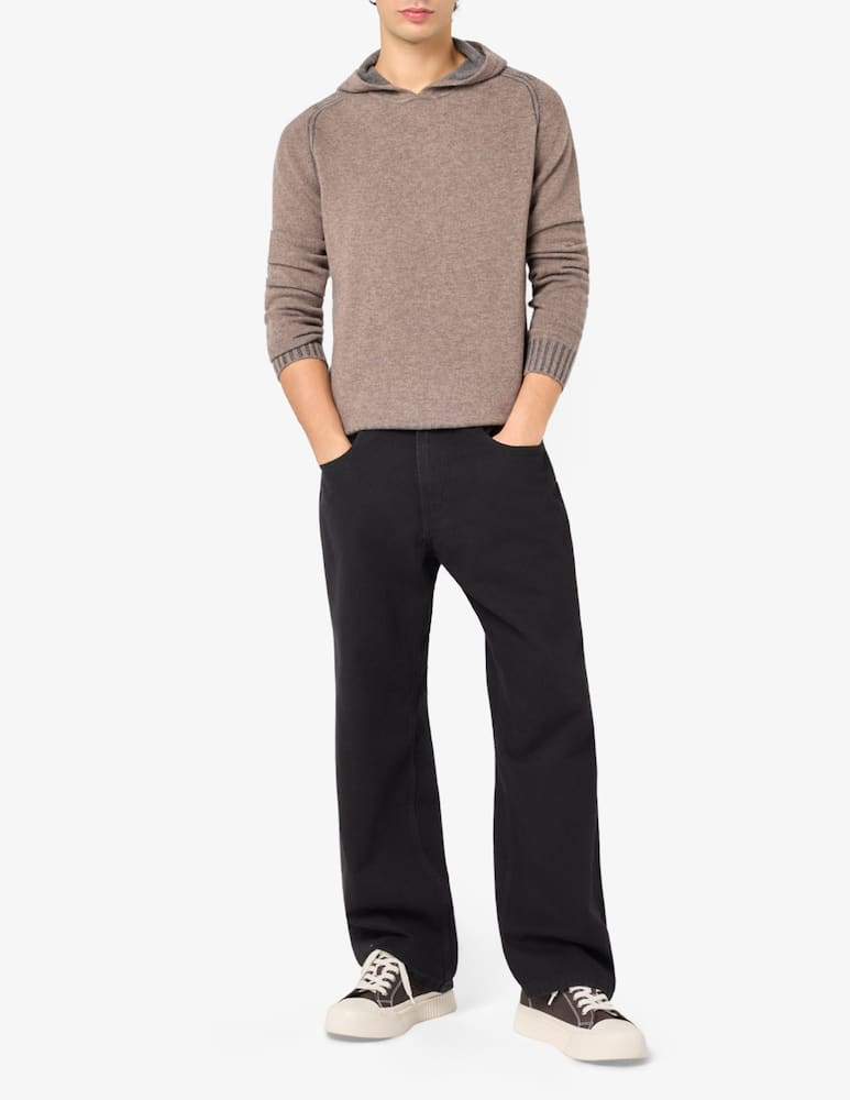 rinascente Ferrante Hooded knit jumper