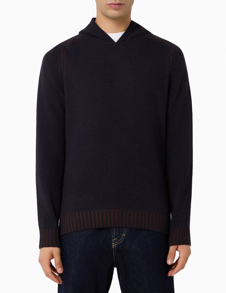 rinascente Ferrante Hooded knit jumper