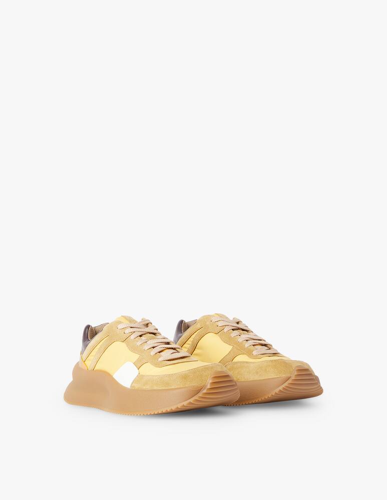 rinascente Dries Van Noten Sneakers in suede e nylon - giallo