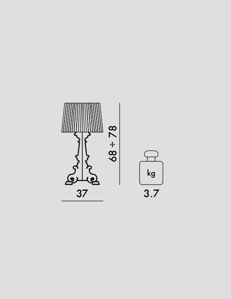 rinascente Kartell Bourgie lampada da tavolo