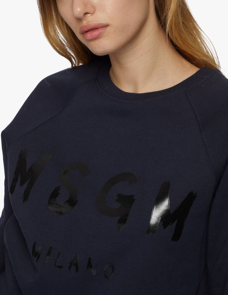 rinascente MSGM Felpa con logo pennellato