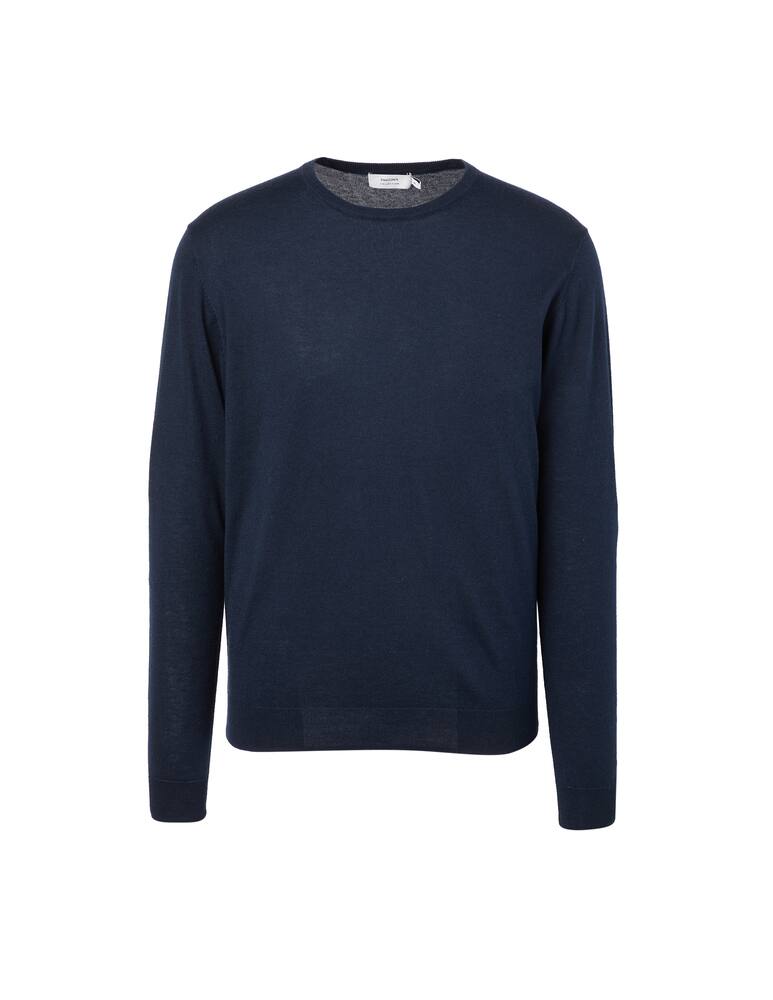 rinascente Pure Cashmere Silk and cashmere cotton crewneck - blue